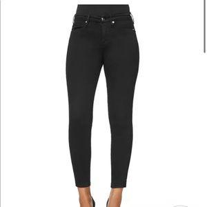 Good American Hood Legs Skinny Black Jeans High Rise